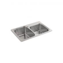 Kohler 75791-1-NA - Verse™ 33'' top-/undermount double-bowl kitchen sink