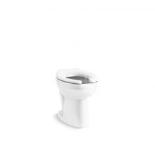 Kohler 96058-SSL-0 - Highcliff™ Ultra Floor-mount rear spud antimicrobial flushometer bowl with bedpan lugs