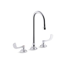 Kohler 800T70-5ANA-CP - Triton® Bowe® 0.5 gpm widespread bathroom sink faucet with aerated flow, gooseneck spout