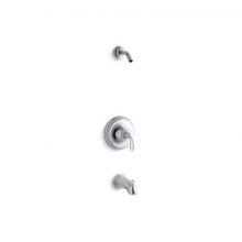 Kohler TLS10275-4-CP - Forté® Rite-Temp® bath and shower trim kit, without showerhead