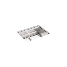 Kohler 23650-NA - Prolific® 23'' undermount single-bowl workstation kitchen sink