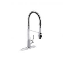 Kohler 22033-CP - Simplice® Semi-professional kitchen sink faucet with three-function sprayhead