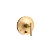 Kohler T14501-4-2MB - Purist® Rite-Temp® valve trim with push-button diverter and lever handle