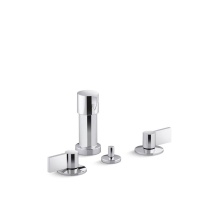 Kohler 77983-4-CP - Components® Widespread bidet faucet with Lever handles