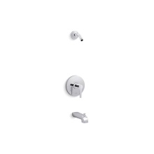 Kohler TLS97074-4-CP - Pitch® Rite-Temp® bath and shower trim kit, without showerhead