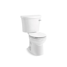 Kohler 25097-SSRA-0 - Kingston™ Two-piece round-front toilet, 1.28 gpf