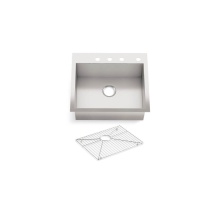 Kohler 3822-4-NA - Vault™ 25'' top-/undermount single-bowl kitchen sink
