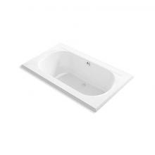 Kohler 1418-GHW-0 - Memoirs® 72'' x 42'' drop-in Heated BubbleMassage™ air bath with Bask&#