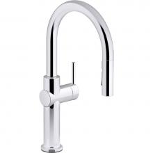 Kohler 22972-CP - Crue® Pull-down kitchen sink faucet with three-function sprayhead