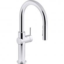 Kohler 22974-WB-CP - Crue® Touchless pull-down kitchen sink faucet with KOHLER® Konnect™ and three-function