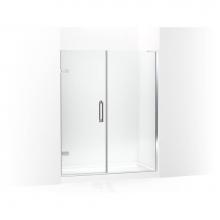 Kohler 27617-10L-SHP - Components™ Frameless pivot shower door, 71-3/4'' H x 57-1/4 - 58'' W, with