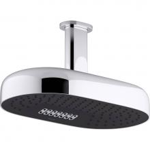 Kohler 26295-G-CP - Statement® Oblong 14'' two-function rainhead, 1.75 gpm