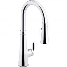 Kohler 23766-CP - Tone® Touchless pull-down kitchen sink faucet with three-function sprayhead