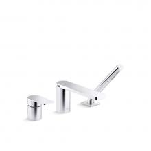 Kohler 23488-4-CP - Parallel® Deck-mount bath faucet with handshower