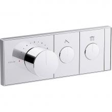 Kohler 26346-9-CP - Anthem® Two-outlet recessed mechanical thermostatic valve control