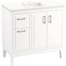 Kohler 33553-ASB-0 - Seer® 36'' bathroom vanity cabinet with sink and quartz top