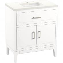 Kohler 33552-ASB-0 - Seer® 30'' bathroom vanity cabinet with sink and quartz top