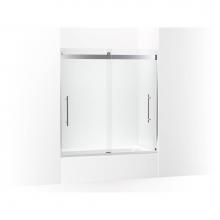 Kohler 702425-L-SHP - Levity® Plus Frameless sliding bath door, 61-9/16'' H x 56-5/8 - 59-5/8''