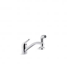 Kohler 30614-CP - Jolt® Single-handle kitchen sink faucet with side sprayer