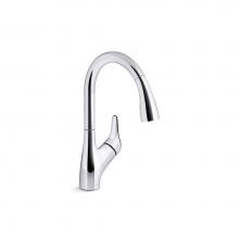 Kohler 30469-CP - Rival® Pull-down kitchen sink faucet with two-function sprayhead