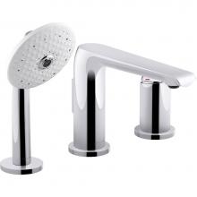 Kohler 97360-4-CP - Avid® Deck-mount bath faucet with handshower