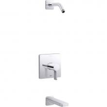 Kohler TLS23502-4-CP - Parallel® Rite-Temp® bath and shower trim kit, without showerhead