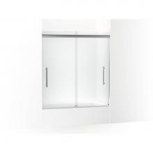 Kohler 707602-8D3-SHP - Pleat® Frameless sliding bath door, 63-9/16'' H x 54-5/8 - 59-5/8'' W, wi