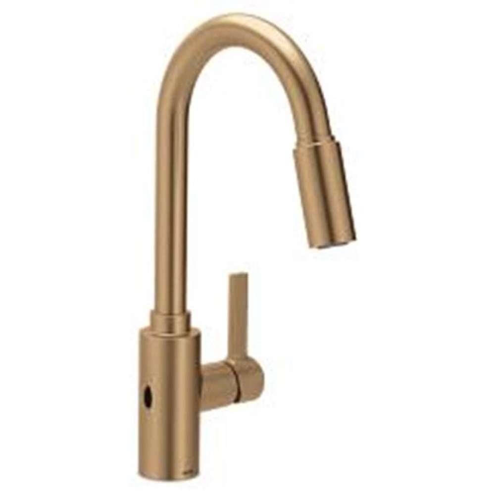 Bronzed gold (bzg) one-handle pulldown kitchen faucet