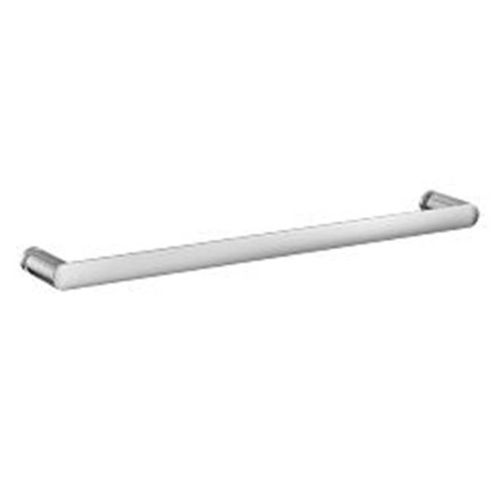 Contemporary Round Glass Install 18'' Towel Bar, Ch