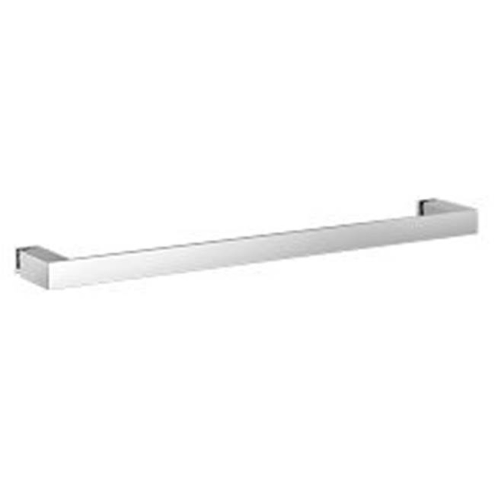 Contemporary Square Glass Install 18'' Towel Bar, Ch