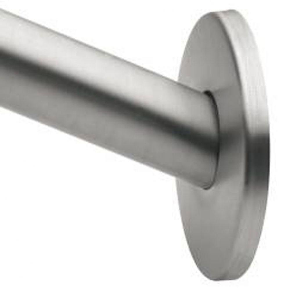 Brushed Nickel 5' Curved Shower Rod