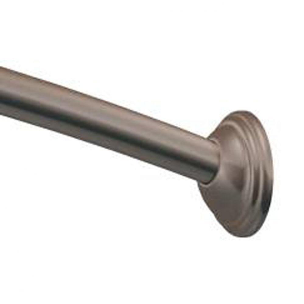 Old World Bronze 5' Curved Shower Rod
