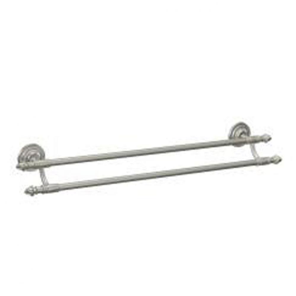 Brushed Nickel 24'' Double Towel Bar