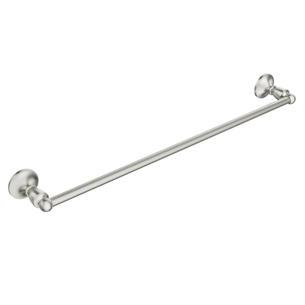 Brushed nickel 24'' towel bar