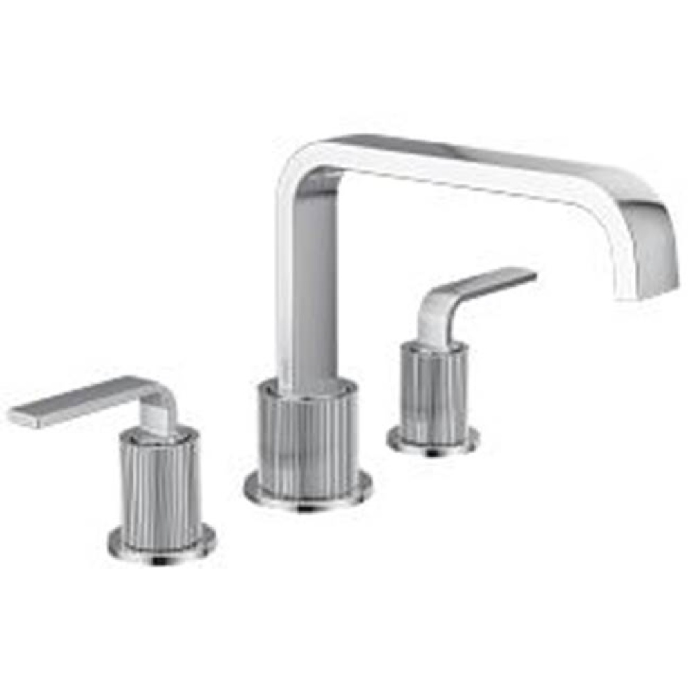 Chrome Two-Handle Roman Tub Faucet