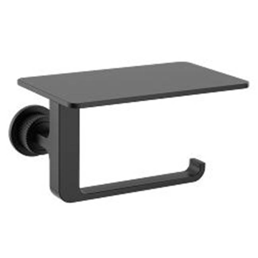 Cambium Single Paper Holder W/shelf, Bl