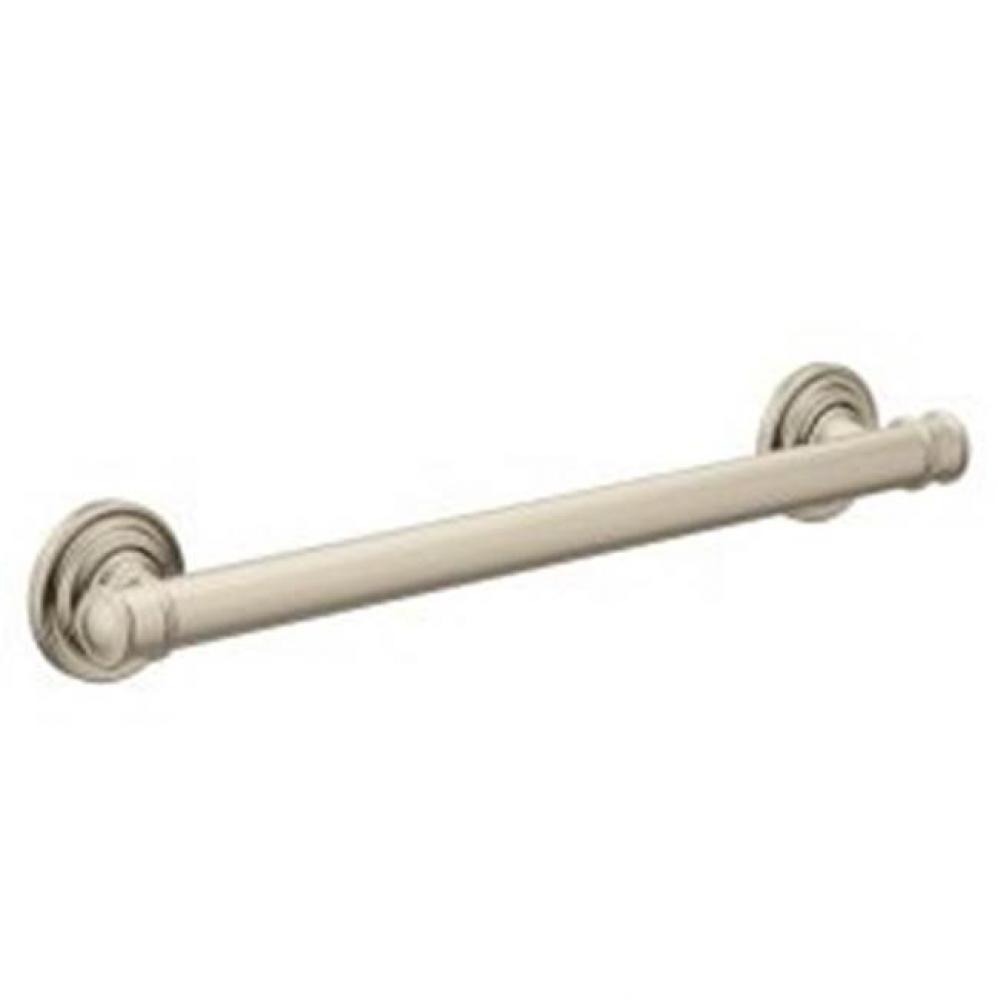 Brushed Nickel 18'' Designer Grab Bar