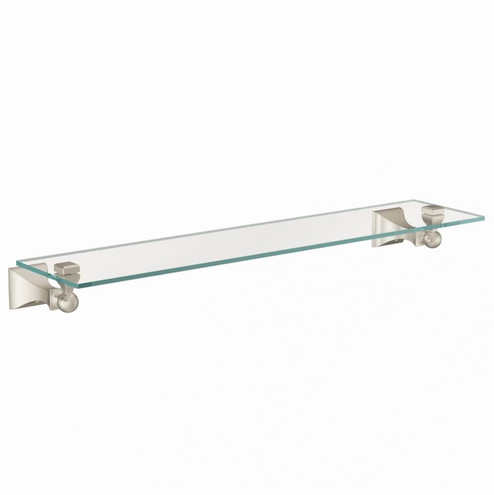 Brushed Nickel Vanity Shelf