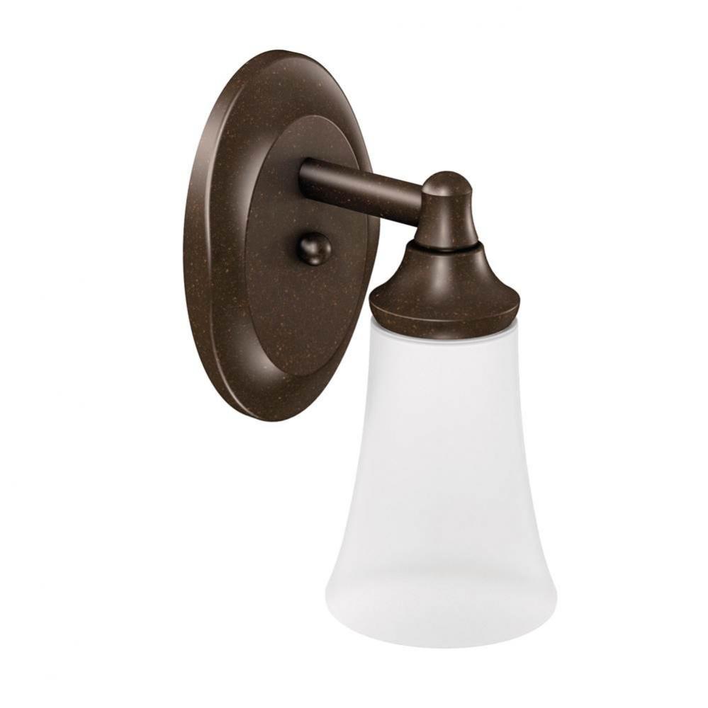 Oil Rubbed Bronze One Globe Bath Light