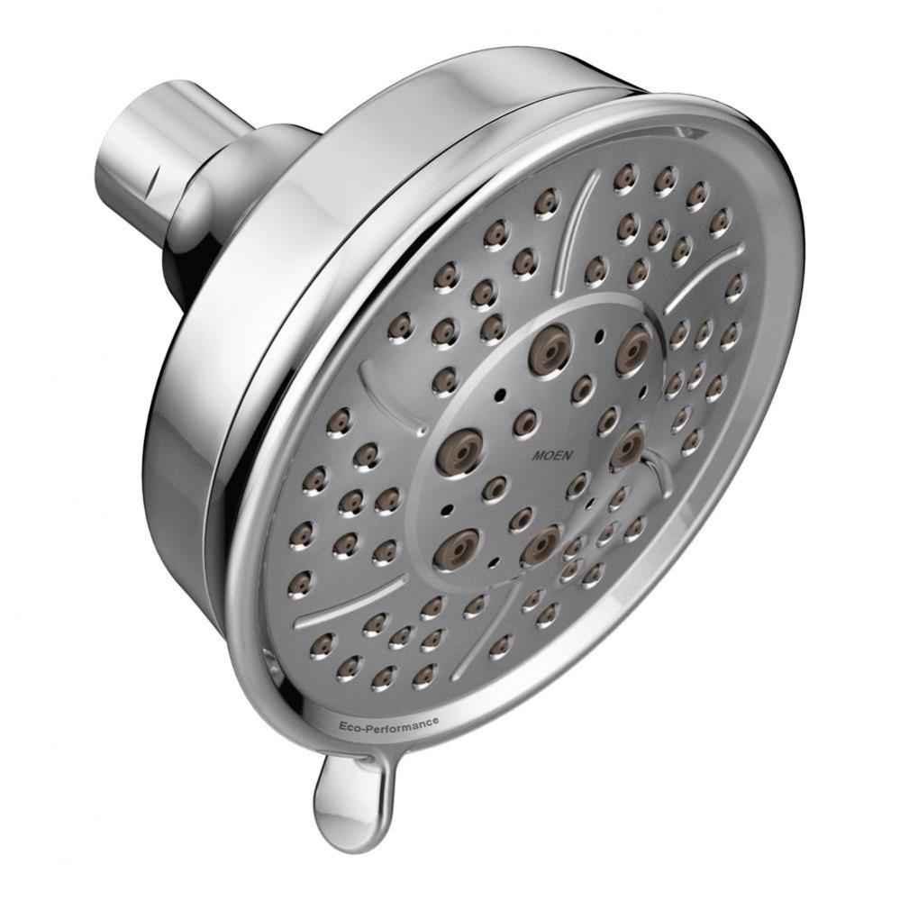 Four-Function 4-3/8-Inch Diameter Showerhead, Chrome