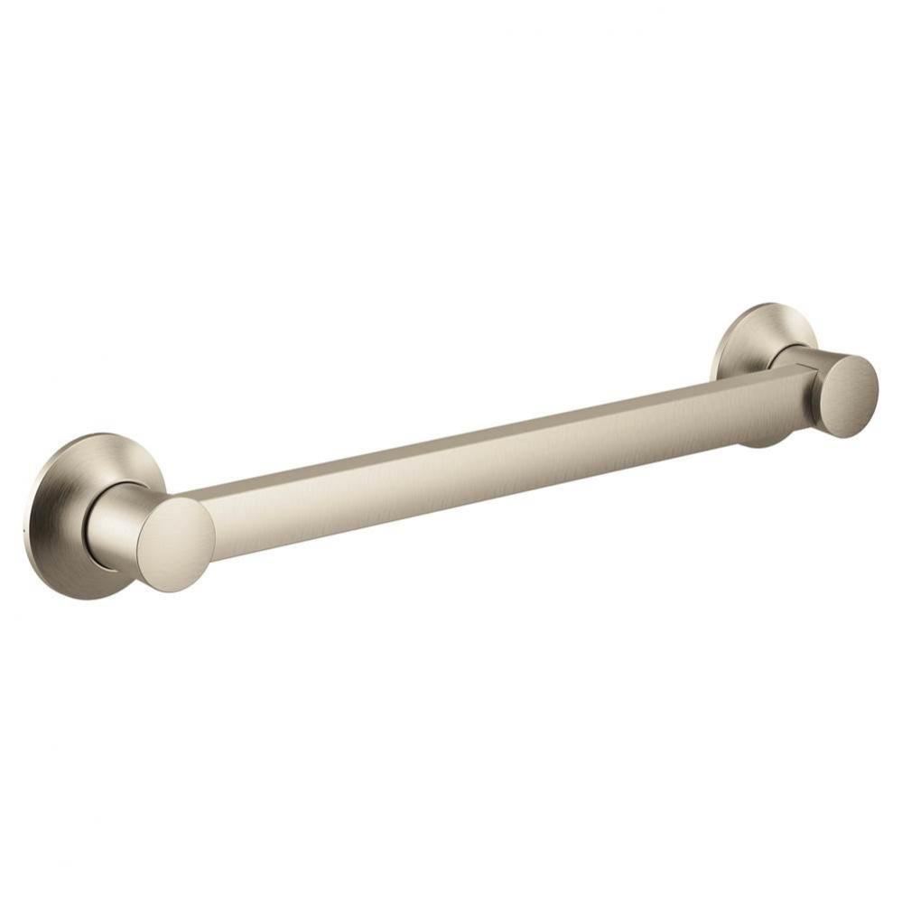 Brushed Nickel 36'' Designer Grab Bar