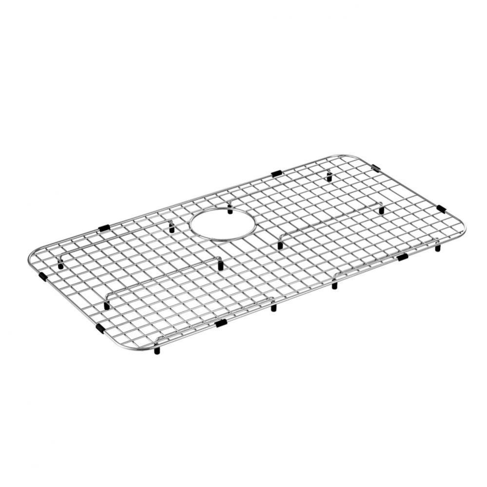 Rear Drain Bottom Sink Grid 29'' X 16'', Stainless Steel