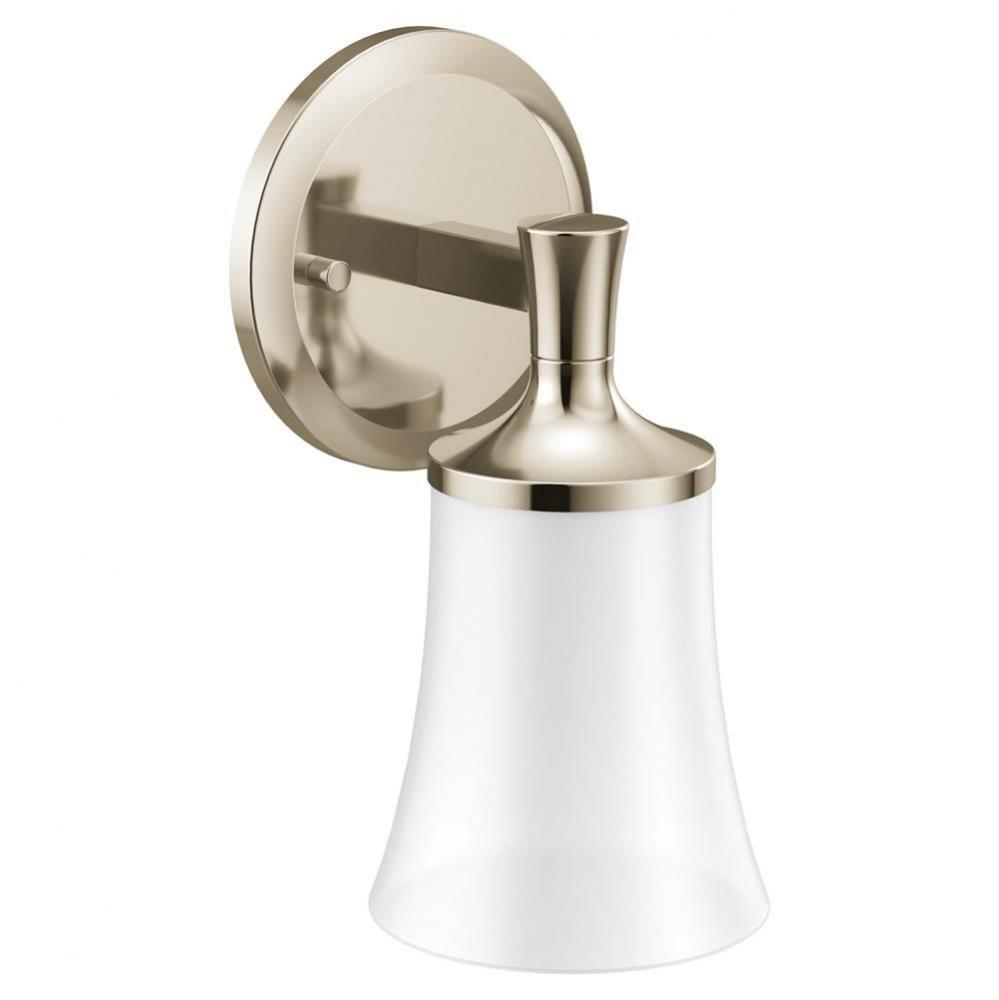 Polished Nickel One Globe Bath Light