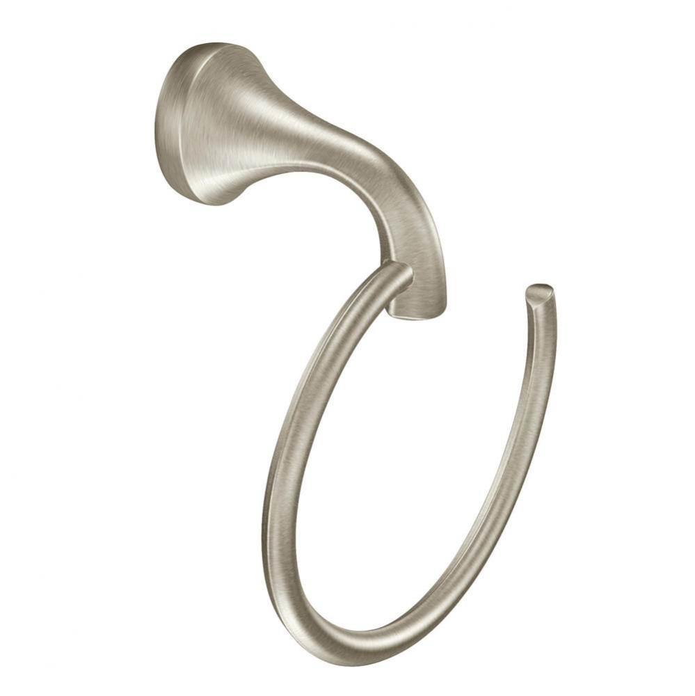 Brushed Nickel Towel Ring
