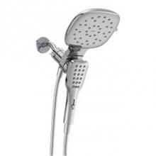 Moen 220C5 - Chrome eight-function 7'' diameter spray head standard with handshower