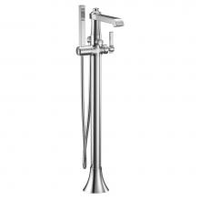 Moen S931 - Flara One-Handle Freestanding Floor Mount Tub Filler with Handshower, Chrome