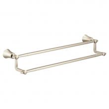 Moen YB0322BN - Brushed Nickel 24'' Double Towel Bar