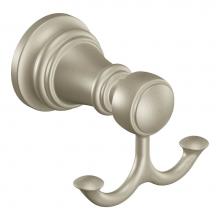 Moen YB8403BN - Brushed Nickel Double Robe Hook