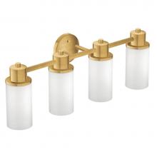 Moen DN0764BG - Brushed Gold Four Globe Bath Light