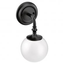 Moen YB0561BL - Matte Black One Globe Bath Light